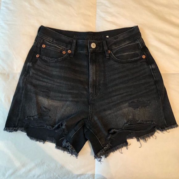 American Eagle Outfitters Pants - American Eagle Boyfriend Denim Shorts in Black